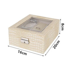 Load image into Gallery viewer, PU Leather Lockable Jewelry Display Box With Lid
