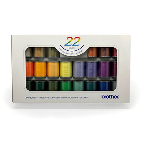 Brother - 22 Colour Embroidery Thread Set Buy Online in Zimbabwe thedailysale.shop