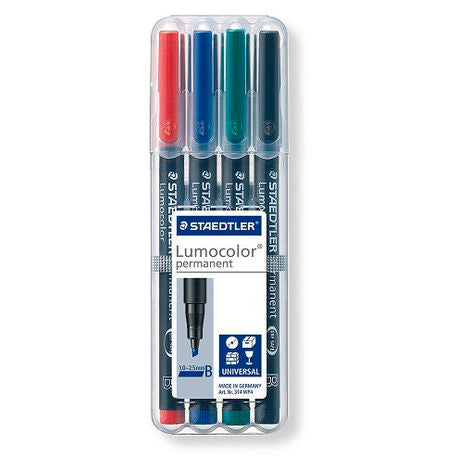 Staedtler Lumocolor Broad Permanent Marker - Assorted - 4 Pack Buy Online in Zimbabwe thedailysale.shop