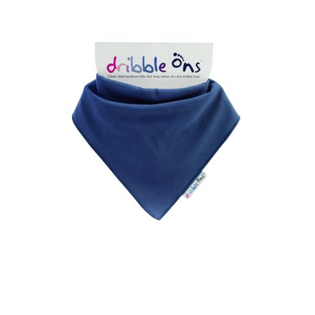 Dribble Ons - Classic Baby Bib - Navy Blue Buy Online in Zimbabwe thedailysale.shop