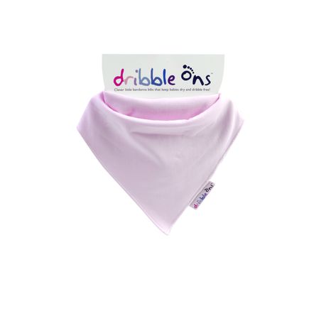 Dribble Ons - Classic Baby Bib - Baby Pink