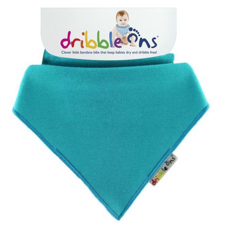 Dribble Ons - Bright Baby Bib - Turqouise