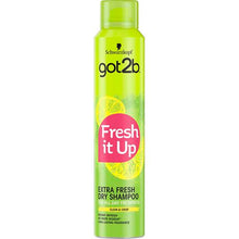 Load image into Gallery viewer, Schwarzkopf Got2b Fresh It Up Dry Shampoo Extra fresh 200ml
