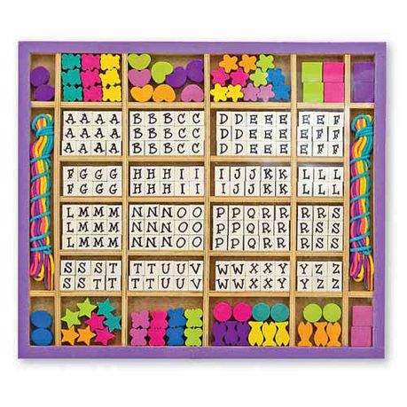 Melissa & Doug Wooden Stringing Beads