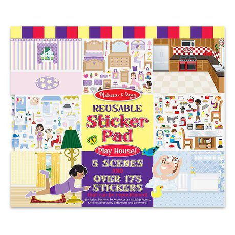 Melissa & Doug Play House Reusable Sticker Pad