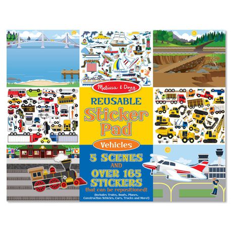 Melissa & Doug Vehicle Reusable Sticker Pad Buy Online in Zimbabwe thedailysale.shop