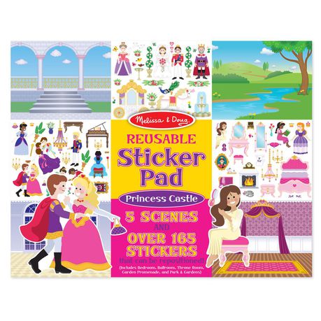 Melissa & Doug Princess Castle Reusable Sticker Pad Buy Online in Zimbabwe thedailysale.shop