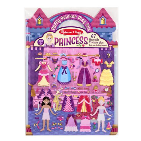 Melissa & Doug Puffy Sticker Play Set Princess Buy Online in Zimbabwe thedailysale.shop