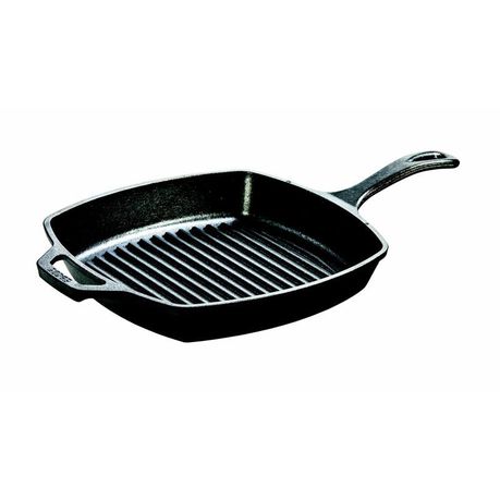 Lodge - Square Cast Iron Grill Pan - 26cm Buy Online in Zimbabwe thedailysale.shop