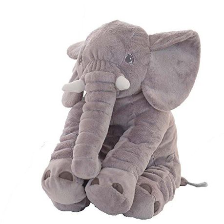 US$29.90 FOM Toys Stuffed Elephant Plush Pillow - Grey