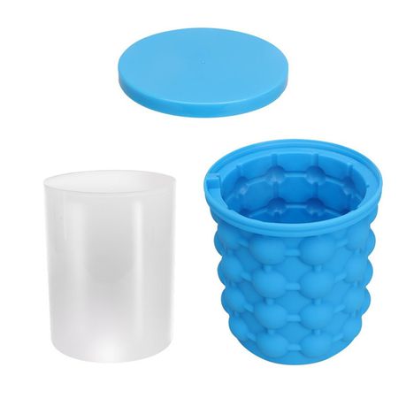 Gin Tribe - Ice Cube Maker Genie Ice Bucket - Blue