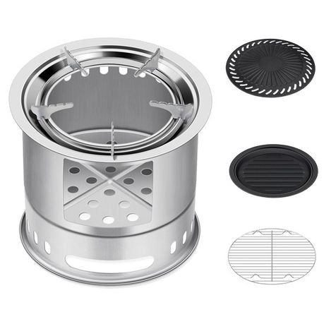 Portable Stainless Steel Wood Burning Stove