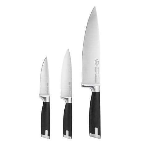 Roesle 3 Piece Wood Handled Chef Knife Set