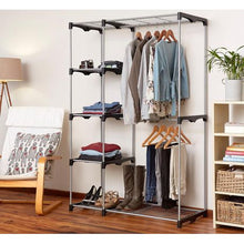 Load image into Gallery viewer, Retractaline - The Laundry House Double Rod Closet with 5 shelves
