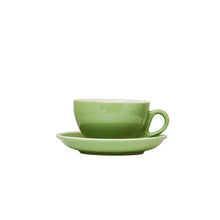 Load image into Gallery viewer, Regent - 220ml Tea Cup &amp; Saucer - Green Gloss Finish
