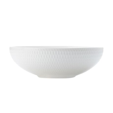 Maxwell & Williams - 18.5cm White Basics Diamonds Coupe Bowl - Set of 3