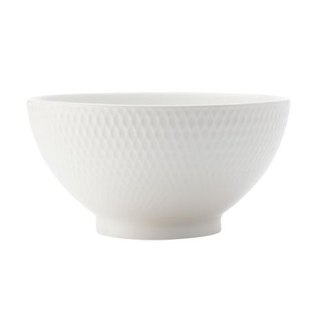 Maxwell & Williams - 10cm White Basics Diamonds Rice Bowl - Set of 6 Buy Online in Zimbabwe thedailysale.shop