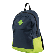 Load image into Gallery viewer, Eco Backpack with Zippered Front Pocket - Lime/Navy
