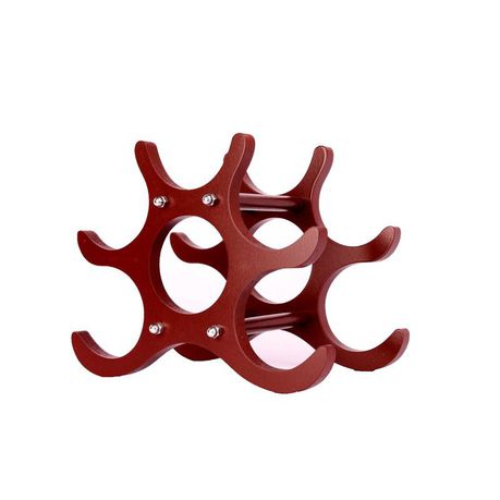 Mix Box Wooden Wine Bottle Holder - Red