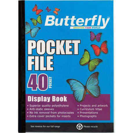 Butterfly Pocket File A4 - 40 Page