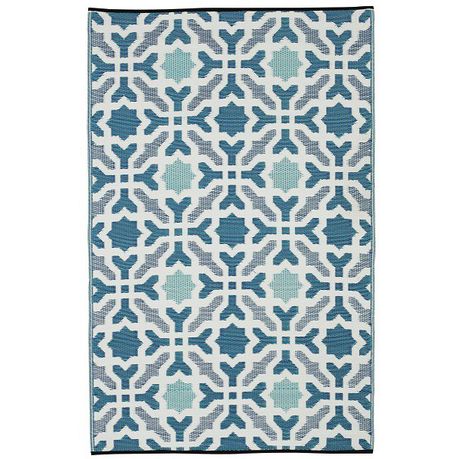 Fab Habitat Outdoor / Indoor Rug Seville Multicolor Blue Buy Online in Zimbabwe thedailysale.shop