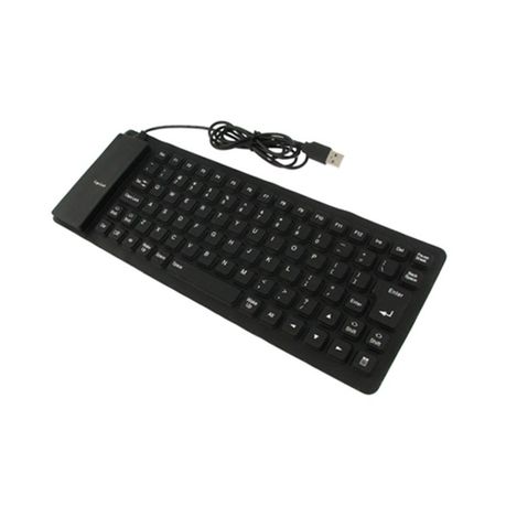 USB Flexible Keyboard - Black Buy Online in Zimbabwe thedailysale.shop