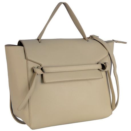 Victoria Caye Handbag With Flap - Beige