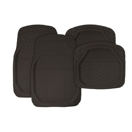 Stingray - Black Deep Trough Mat Set - Set of 4