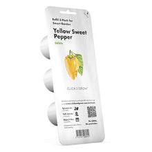 Load image into Gallery viewer, Click and Grow Yellow Sweet Pepper Refill for Smart Herb Garden - 3 Pack
