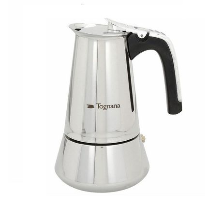 Tognana - 4 Cup Riflex Stainless Steel Coffee Maker - Silver