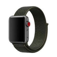 Load image into Gallery viewer, Nylon Loop Sports Strap for Apple Watch - Cargo Khaki (42mm)
