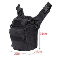 Load image into Gallery viewer, Multi-functional Tactical Messenger Bag - Black
