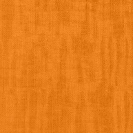 American Crafts Cardstock 12x12 Textured - Squash