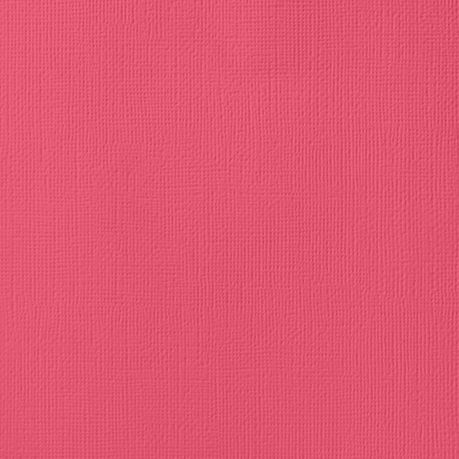 American Crafts Cardstock 12x12 Textured - Lollipop