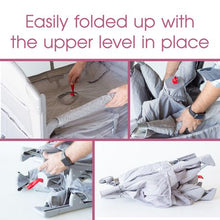 Load image into Gallery viewer, BabyWombWorld Premium 2-in-1 Camp Cot &amp; Co Sleeper - Grey
