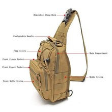 Load image into Gallery viewer, Tactical Shoulder Bag - Khaki
