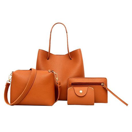 4 in 1 Fashion Handbags Set for Women - Brown Buy Online in Zimbabwe thedailysale.shop