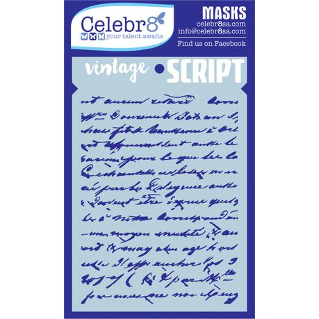 Celebr8 Mask - Vintage Script Buy Online in Zimbabwe thedailysale.shop