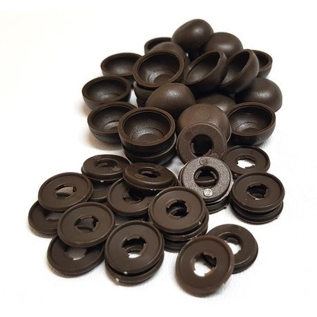 ViewProtect Cover Caps & Washers Brown x 24