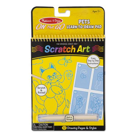 Melissa & Doug Animals Learn to Draw Pad