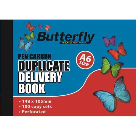 Butterfly A6 Duplicate Book - Delivery 200 Sheets Buy Online in Zimbabwe thedailysale.shop