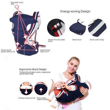 Load image into Gallery viewer, Luxury Multifunctional Hipseat Ergonomic Baby Carrier-  Blue
