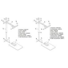 Load image into Gallery viewer, Elements Overbed Table - Height Adjustable Table with Wheels for Bedside
