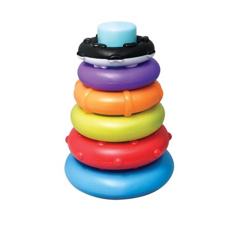 Infantino - Rock'n Stack Rings - Blue Buy Online in Zimbabwe thedailysale.shop