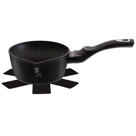 Berlinger Haus 16cm Marble Coating Sauce Pan - Black Silver Collection Buy Online in Zimbabwe thedailysale.shop