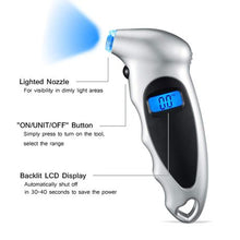 Load image into Gallery viewer, Digital Tyre Pressure Gauge with Backlit LCD
