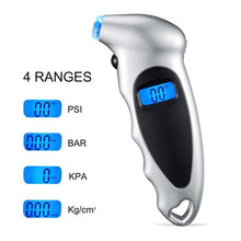 Load image into Gallery viewer, Digital Tyre Pressure Gauge with Backlit LCD
