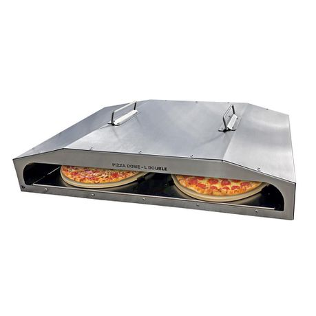 TP Double Large Pizza Dome - Double Pizza Oven with Ceramic Stone for Braais Buy Online in Zimbabwe thedailysale.shop