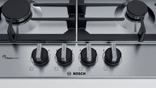 Load image into Gallery viewer, Bosch - 60cm Stainless steel Gas Hob - Silver
