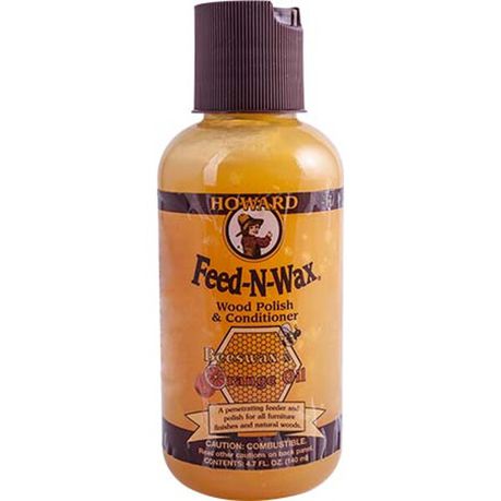 Howard Feed-N-Wax Wood Polish & Conditioner 4.7 Fl.Oz